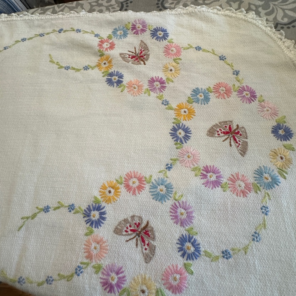 Vintage dresser top runner